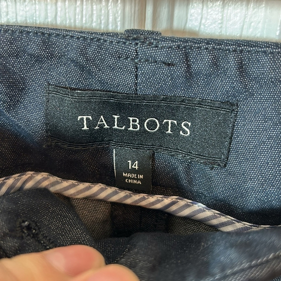 Size 14 Talbots signature cotton blend gray dress pants - Picture 3 of 7